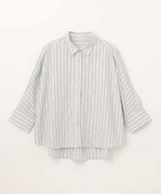 ANY L 【UVカット/抗菌防臭/速乾/手洗い可】エニィファンクション ストライプドルマンシャツ