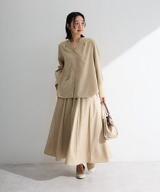 Green Parks ＳＥＴ２点スキッパーブラウス＋プリーツスカート