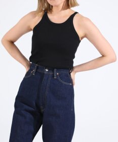 LENO TANK TOP　テレコタンクトップカットソー