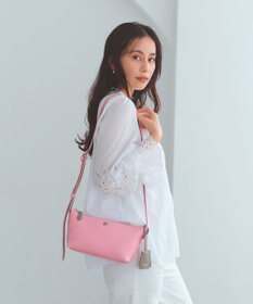 TOPKAPI 【Breath TOPKAPI】DUAL デュアル シュリンクレザー バイカラー ミニ ショルダーバッグ チャーム付き