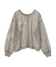 Green Parks ・ＥＬＥＮＣＡＲＥ　ＤＵＥ　２ｗａｙメッシュカーディガン