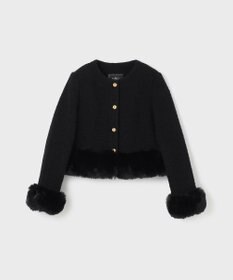 GRACE CONTINENTAL ツイードコンビジャケット