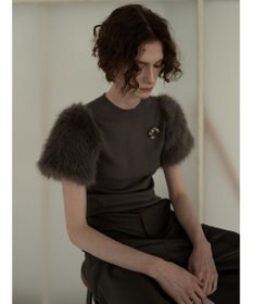 Te chichi スリーブファーニットプルオーバー《2025Autumn catalog item》