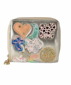 tsumori chisato CARRY tcパッチワーク ラウンドファスナー2つ折り財布
