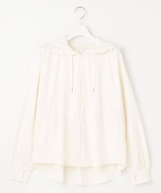 Feroux 【接触冷感・UVカット・吸水速乾】ラッシュガードフリル パーカー