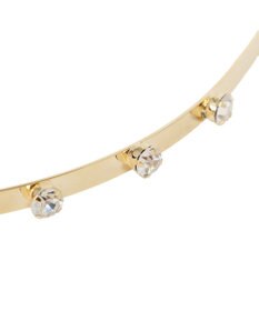 Maison de FLEUR グログランリボンメタルビジューカチューシャ