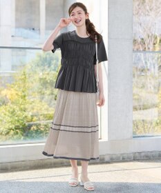 Tiaclasse シャーリングカットソートップス