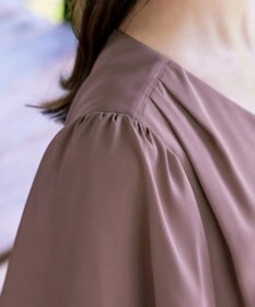 Tiaclasse 【洗える】シフォンフレアスリーブブラウス