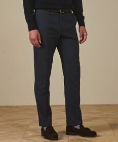 GOTAIRIKU 仕事で着られる 秋冬の綿パン【吸湿発熱/ストレッチ】ソフトサーモ ストレッチコットンパンツ ネイビー系8