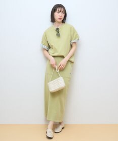 AMERICAN HOLIC DISCUS 加工裏毛ナロースカート