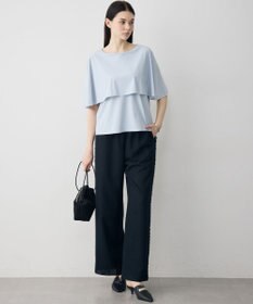 ICB L 【WEB限定カラーあり】マットスキューバ ケープデザインカットソー