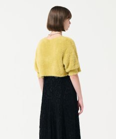 GRACE CONTINENTAL フェザースリーブニットカーディガン