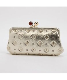 UNBILLION ペルケ perche / ワンステップで中身が見渡せる使いやすい長財布 サクラ・スタッズ・アクリル玉がま口長財布