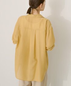 AMERICAN HOLIC シアーボイルオーバーシルエットシャツ