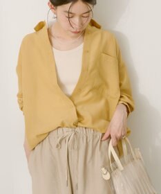 AMERICAN HOLIC シアーボイルオーバーシルエットシャツ