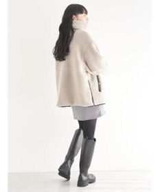 earth music&ecology リバーシブルボアブルゾン