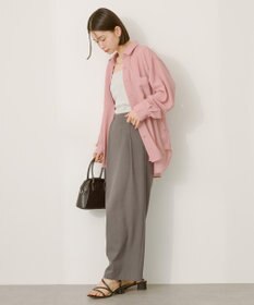 AMERICAN HOLIC シアーボイルオーバーシルエットシャツ