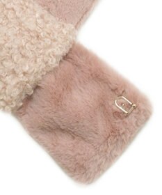 MOONBAT FURULA バイカラー フェイクファーマフラー