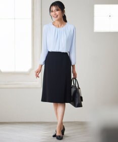 23区 L 【洗える】シルキーデシン ボールチェーン カットソー