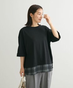 Green Parks ５分袖裾シアードッキングチュニック