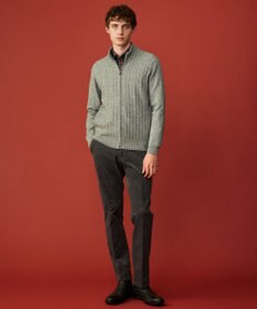 JOSEPH ABBOUD 【キングサイズ・ウエストも伸びる！/ストレッチ/暖かい/オーガニック】オーガニックカルゼストレッチ パンツ