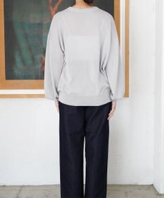 TOQUE 〈大草直子さんアドバイザー〉ウォッシャブルシルク×コットン ニットロングスリーブ