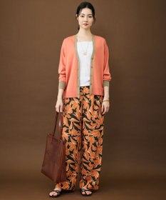 自由区 S カラーブロック カーディガン