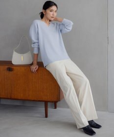 23区 S 【洗える】ウールカシミヤ Vネック ニット