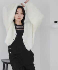 WEGO ファータッチニットショートカーデ