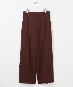 自由区 L 【19号サイズまで展開・カタログ掲載】TRギャバ裏起毛ワイド パンツ