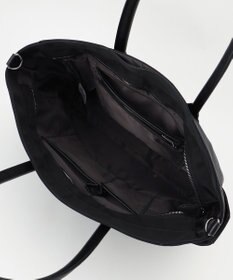 Y'SACCS ナイロン×リサイクルレザー　ホック2WAYトート　Mサイズ