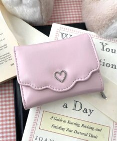 WEGO フリルデザインハートメタルウォレット