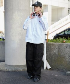 WEGO 【ウエストゴム/SMLサイズ展開】イージーワイドカーゴパンツ