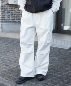 WEGO 【ウエストゴム/SMLサイズ展開】イージーワイドカーゴパンツ