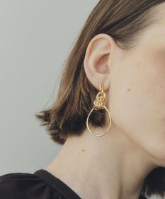 YECCA VECCA フープチェーンピアス
