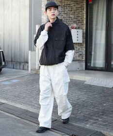 WEGO 【ウエストゴム/SMLサイズ展開】イージーワイドカーゴパンツ