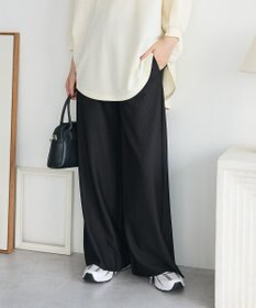 Green Parks 楽ちんプリーツワイドパンツ
