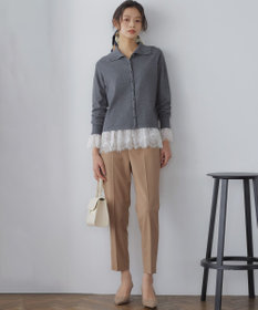 組曲 レースコンビ ロングTシャツ