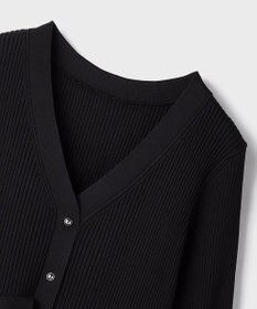 GRACE CONTINENTAL ペプラムニットカーディガン