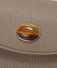 TOPKAPI 【TOPKAPI】gemdrops ジェムドロップ ミニエンボスレザー 天然石 三つ折り 財布