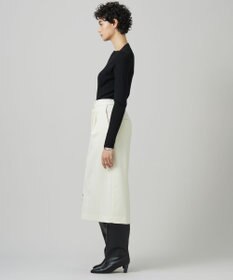 ICB L 【洗える】T/Wベネシャンストレッチ カーブスカート