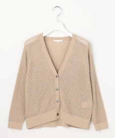 自由区 S ファインリネンナイロン カーディガン