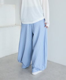 CRAFT STANDARD BOUTIQUE ベルトデザインワイドパンツ