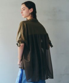 YECCA VECCA メッシュMIXデザインシャツ②