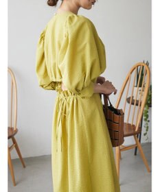 Green Parks AnriettMusee バックカットワークワンピース