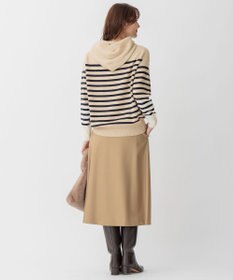 自由区 【洗える】ウォッシャブルハイカウントフラノ タックスカート