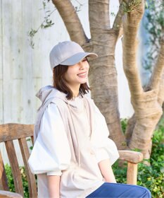 MOONBAT 【新色追加】深さ選べるUVツイルキャップ(かなり深め) つば遮光／洗える／接触冷感／サイズ調整可能