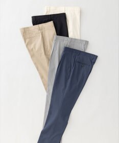 GOTAIRIKU 仕事で着られる綿パン【吸水速乾/ストレッチ/折り目加工】クールマックスコットンパンツ_ノータック（25年モデル）