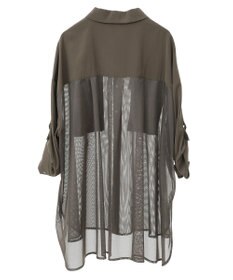 YECCA VECCA メッシュMIXデザインシャツ②