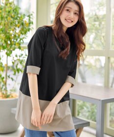 Tiaclasse L 【新色追加】バイカラーチュニック